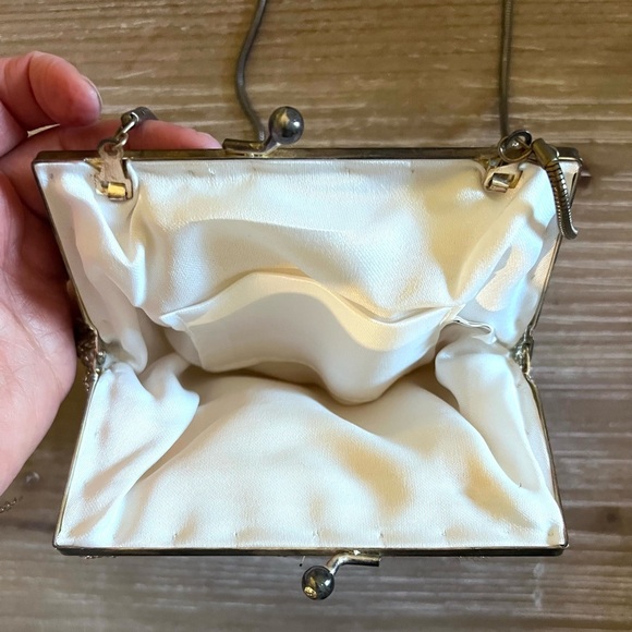 Vintage Silver Beaded Shoulder Bag - Picture 2 of 4